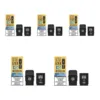 Gold Bar XL Prefilled Pods - Box of 5 For use with the Gold Bar XL Prefilled Pod Kit. Up to 10,000 puffs, 20mg nic salt, dual mesh coil tech, auto-refill and leak proof.