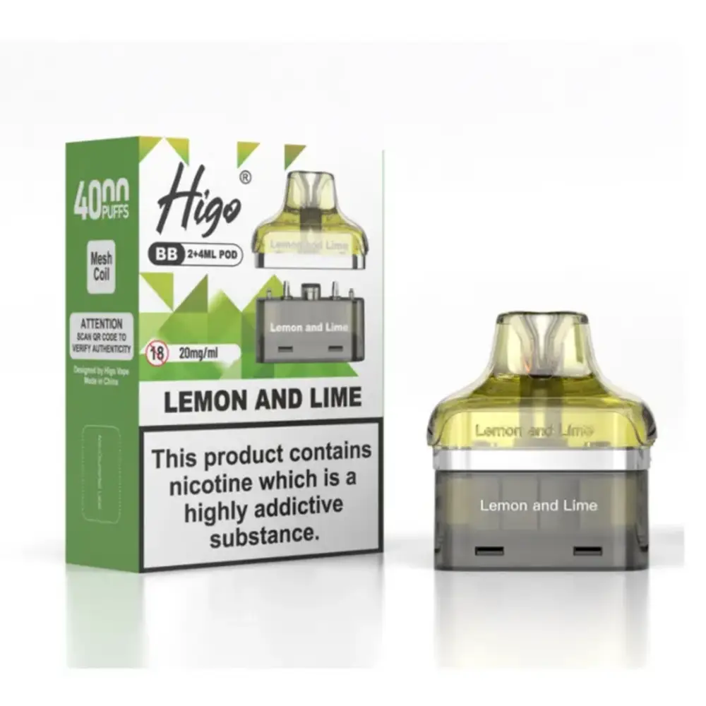 Higo BB 4000 Prefilled Pods Higo BB 4000 Prefilled Pods Box of 5