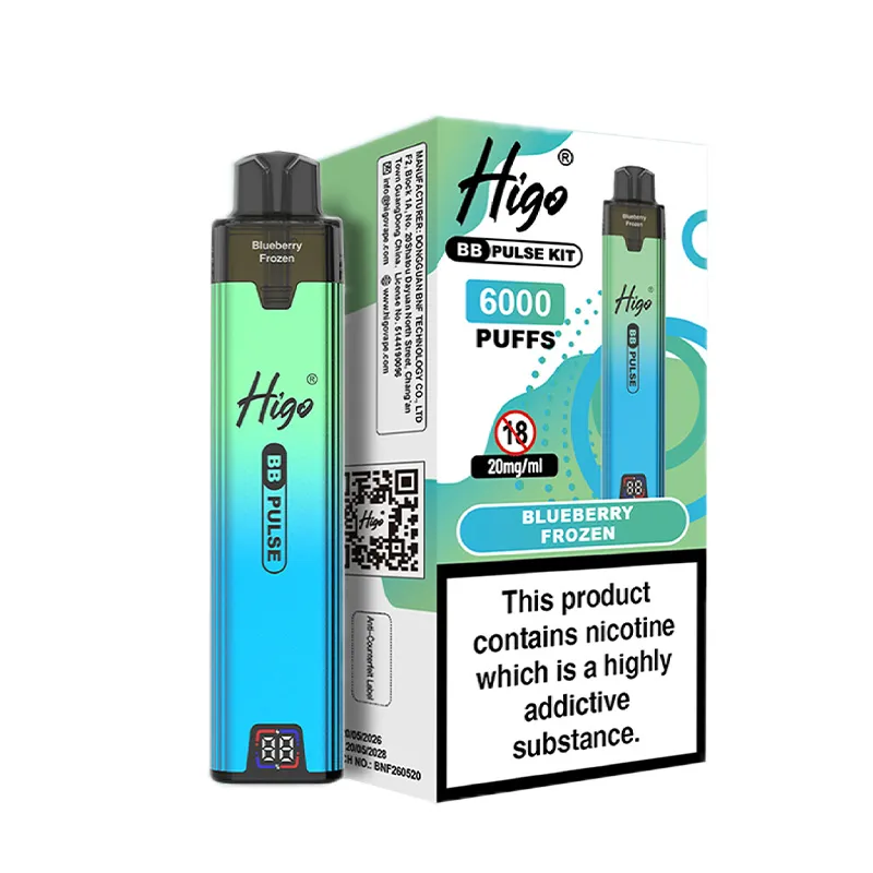 BLUEBERRY FROZEN BY HIGO BB PULSE 6000 BLUEBERRY FROZEN BY HIGO BB PULSE 6000
