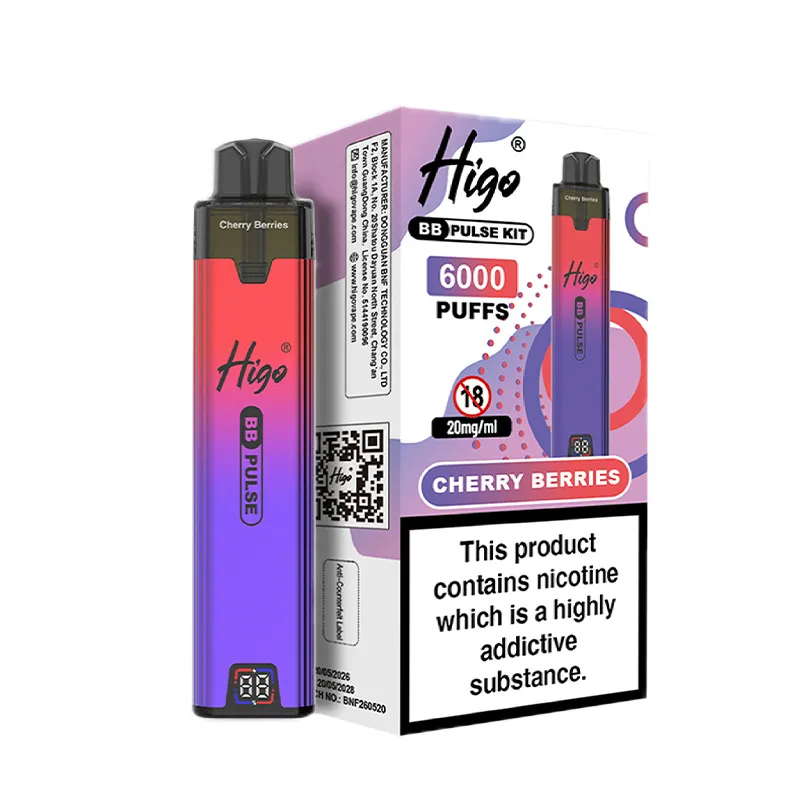 CHERRY BERRIES BY HIGO BB PULSE 6000 CHERRY BERRIES BY HIGO BB PULSE 6000
