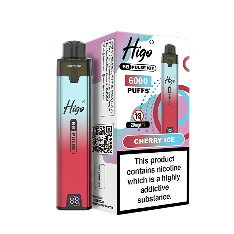 CHERRY ICE BY HIGO BB PULSE 6000 CHERRY ICE BY HIGO BB PULSE 6000
