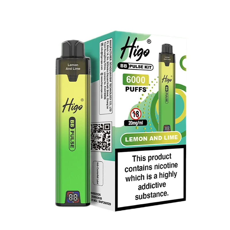 LEMON-AND-LIME BY HIGO BB PULSE 6000 LEMON-AND-LIME BY HIGO BB PULSE 6000