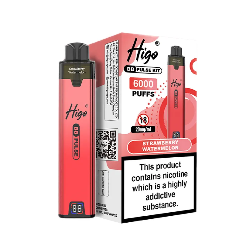 STRAWBERRY WATERMELON BY HIGO BB PULSE 6000 STRAWBERRY WATERMELON BY HIGO BB PULSE 6000