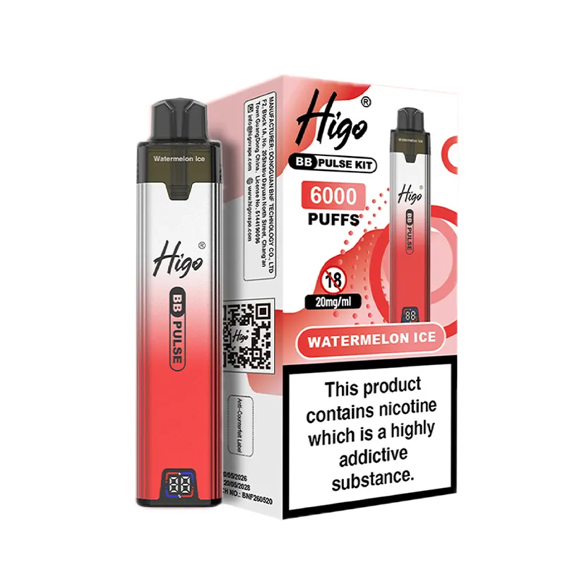 WATERMELON ICE BY HIGO BB PULSE 6000 WATERMELON ICE BY HIGO BB PULSE 6000