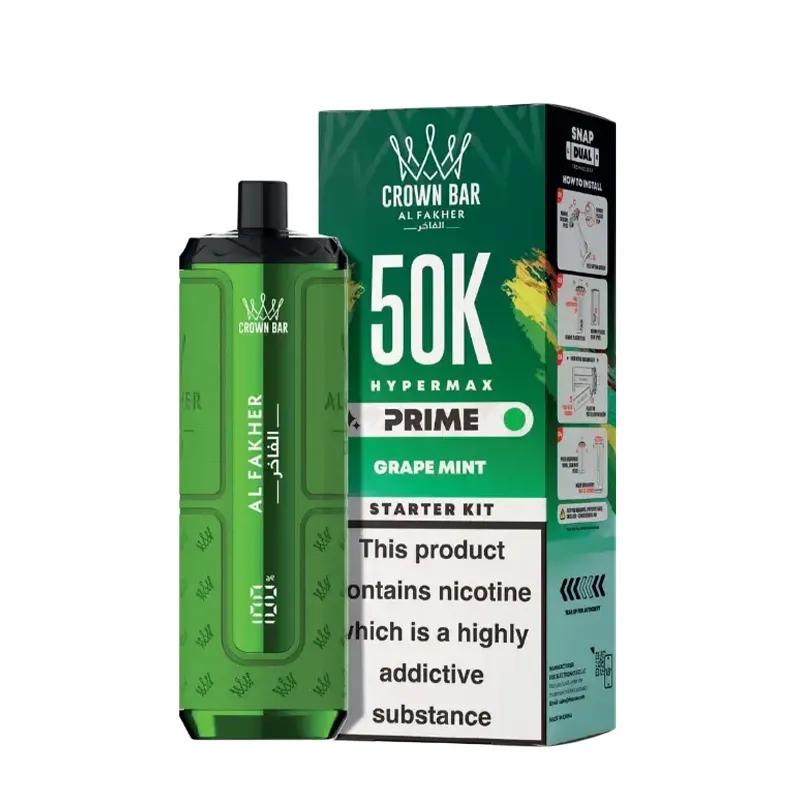 Grape Mint Al Fakher Hypermax 50K pod kit Grape Mint Al Fakher Hypermax 50K pod kit