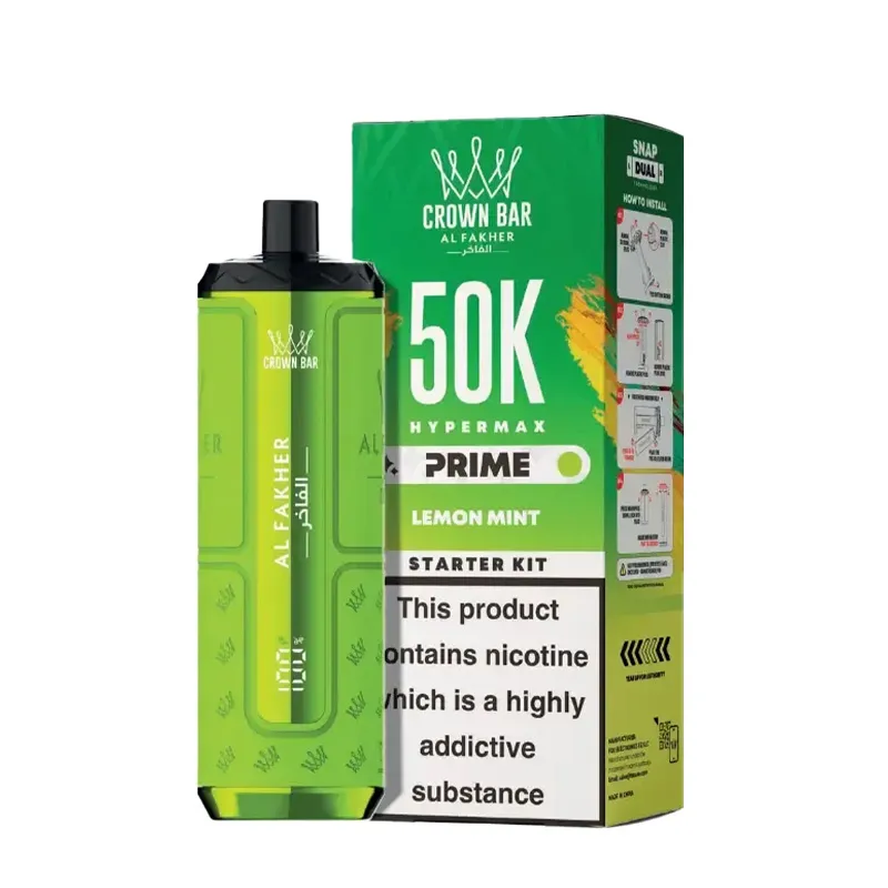 Lemon Mint Al Fakher Hypermax 50K pod kit Lemon Mint Al Fakher Hypermax 50K pod kit