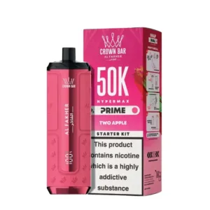 Two Apple Al Fakher Hypermax 50K pod kit