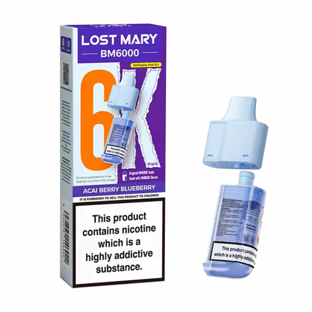 Lost Mary BM6000 Acai Berry Blueberry refill pods