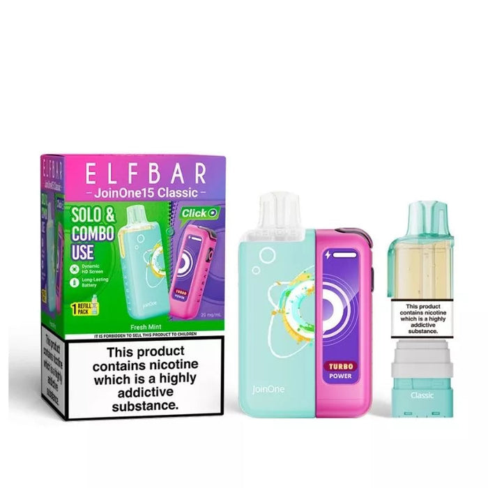 Fresh Mint Elf Bar JoinOne15 Classic Pod Kit