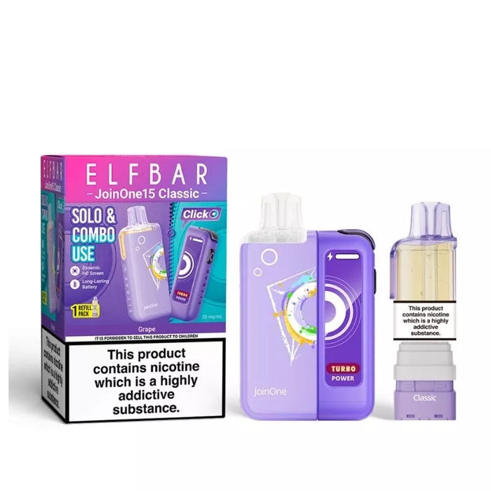 Grape Elf Bar JoinOne15 Classic Pod Kit