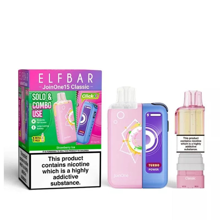 Strawberry Ice Elf Bar JoinOne15 Classic Pod Kit