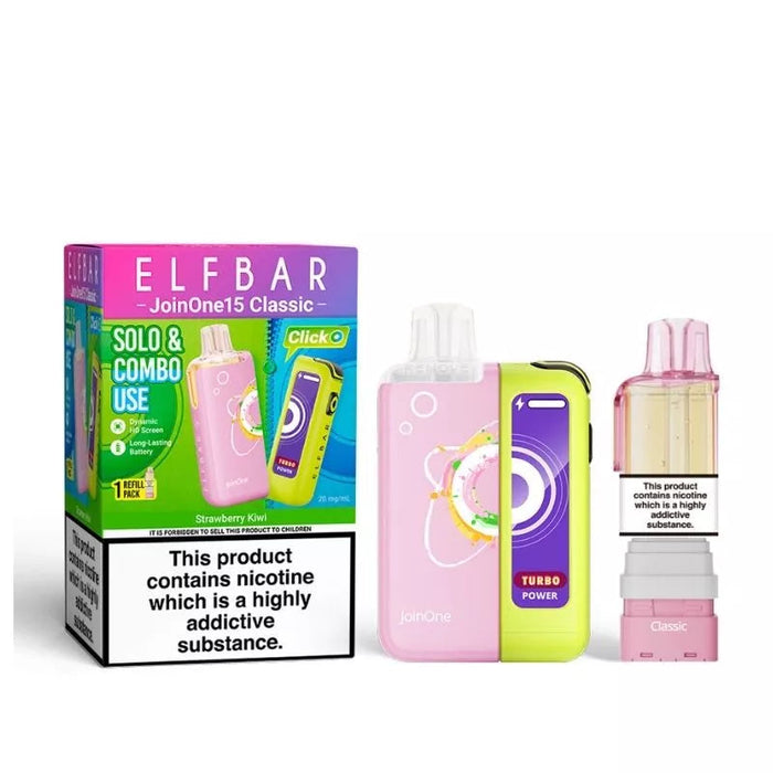 Strawberry Kiwi Elf Bar JoinOne15 Classic Pod Kit