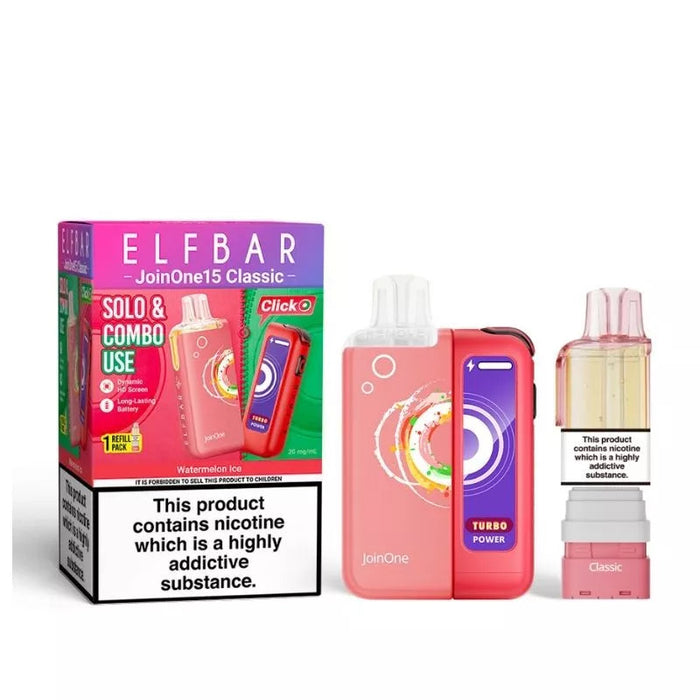 Watermelon Ice Elf Bar JoinOne15 Classic Pod Kit