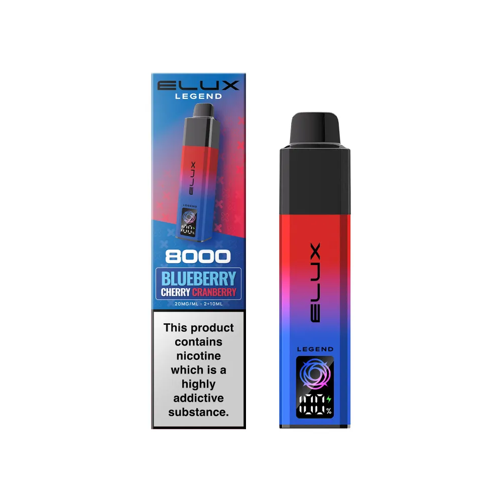 Blueberry Cherry Cranberry Elux Legend 8000 Blueberry Cherry Cranberry Prefilled Pod Kit