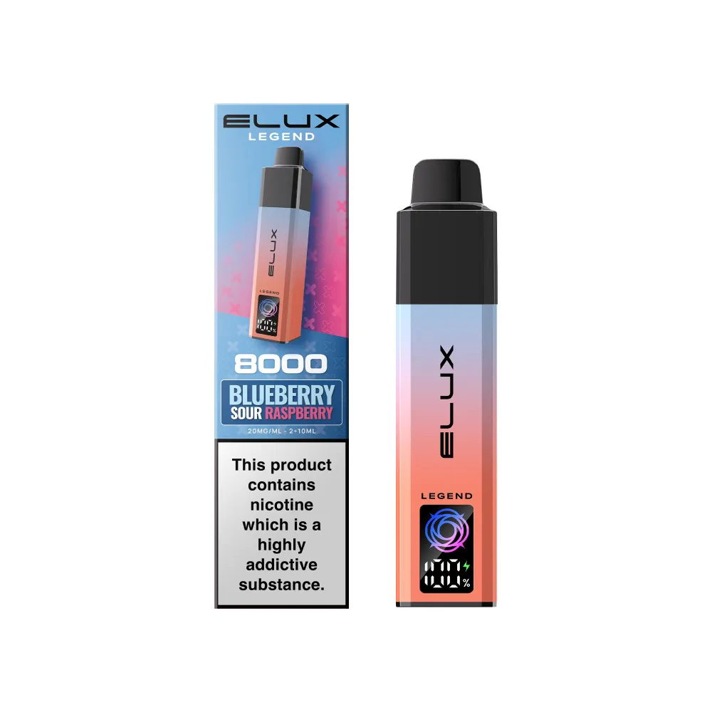 Blueberry Sour Raspberry Elux Legend 8000 Blueberry Sour Raspberry Prefilled Pod Kit