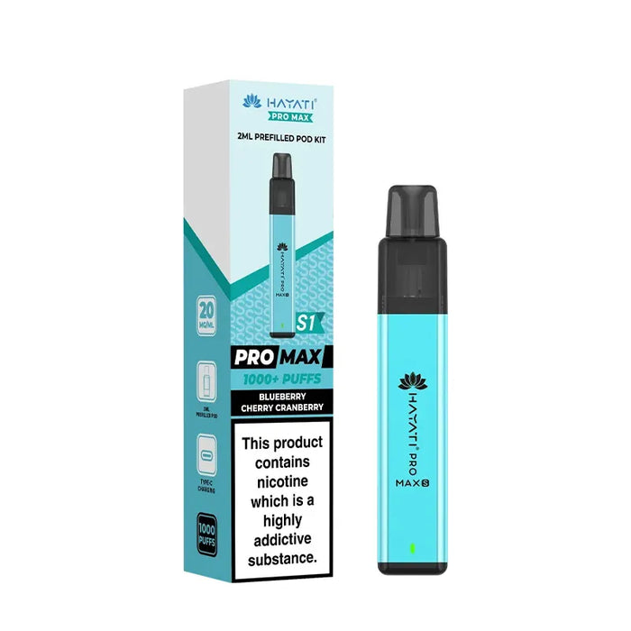 Hayati Pro Max S1 Prefilled Blueberry Cherry Cranberry Pod Kit