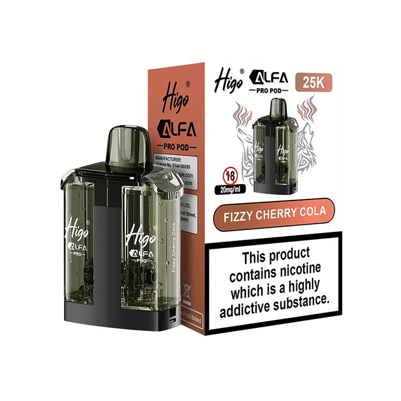FIZZY-CHERRY-COLA-HIGO-ALFA-PRO-25K-PREFILLED-POD Higo Alfa Pro 25K Refill Pods Fizzy Cherry Cola