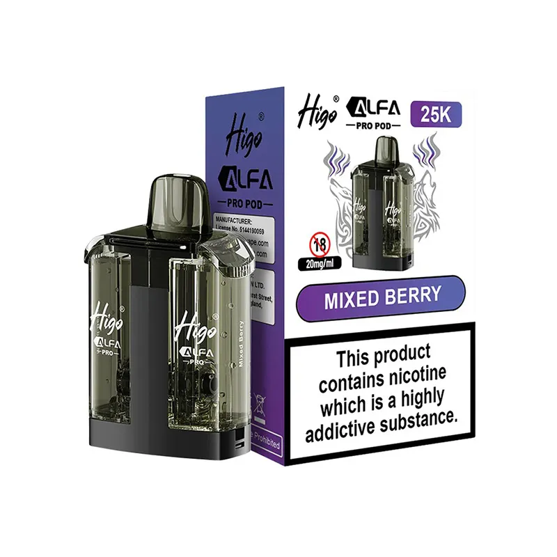 MIXED-BERRY-HIGO-ALFA-PRO-25K-PREFILLED-POD Higo Alfa Pro 25K Refill Pods Mixed Berry