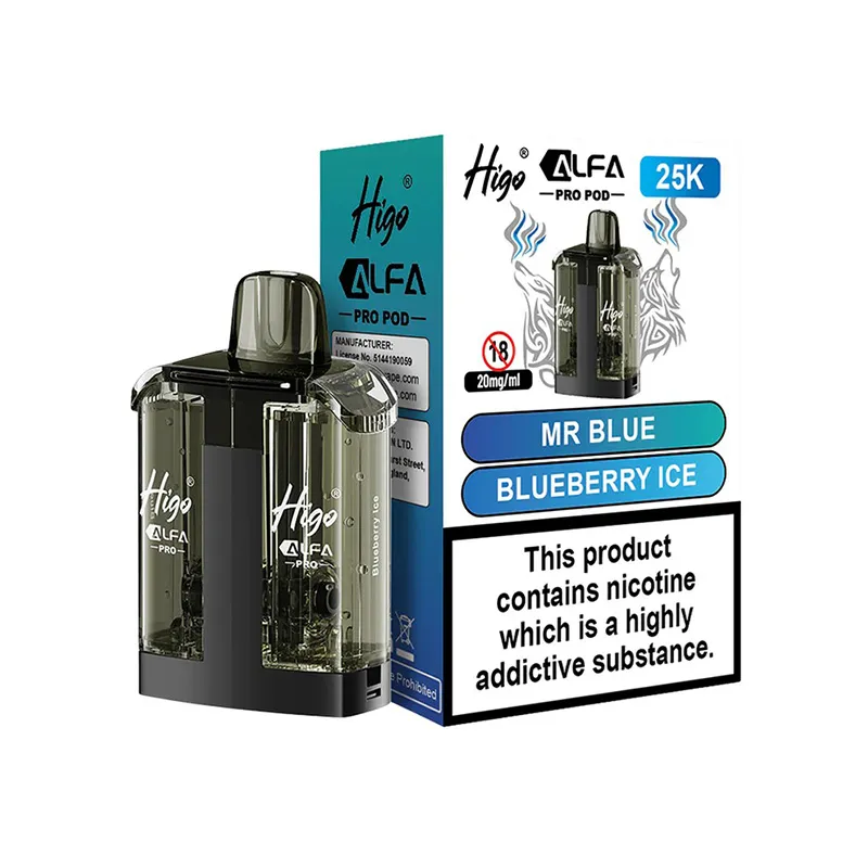 MR-BLUE-BLUEBERRY-ICE-HIGO-ALFA-PRO-25K-PREFILLED-POD Higo Alfa Pro 25K Refill Pods Mr Blue / Blueberry Ice