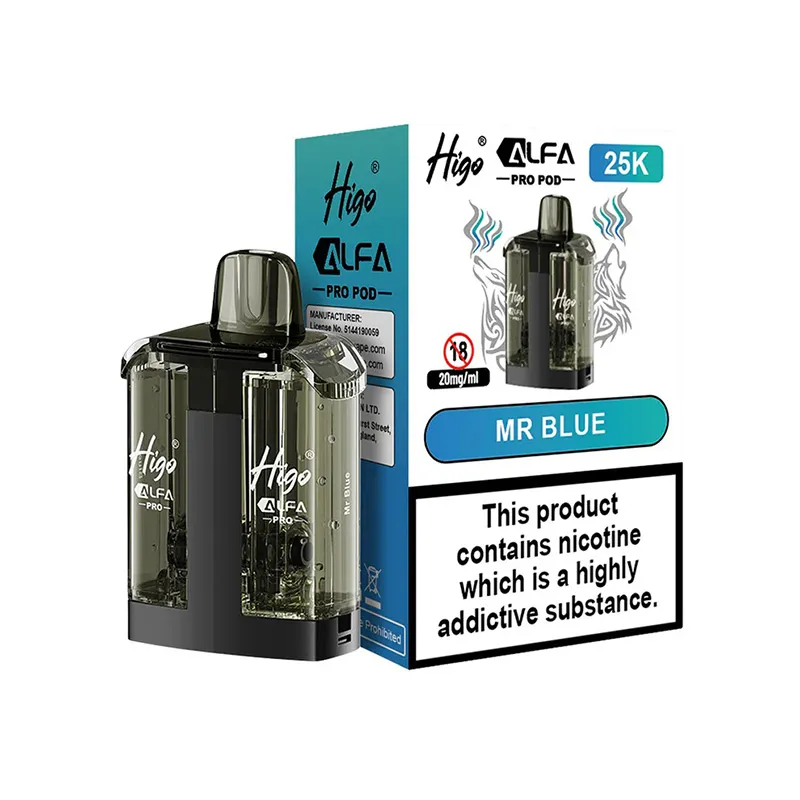 MR-BLUE-HIGO-ALFA-PRO-25K-PREFILLED-POD Higo Alfa Pro 25K Refill Pods Mr Blue