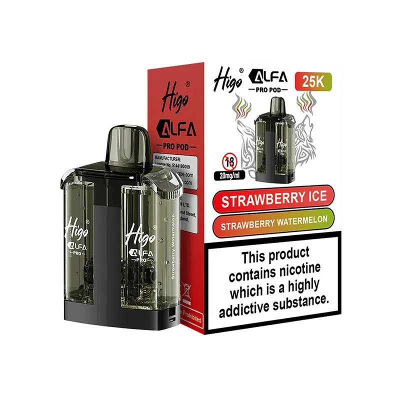 STRAWBERRY-ICE-STRAWBERRY-WATERMELON-HIGO-ALFA-PRO-25K-PREFILLED-POD