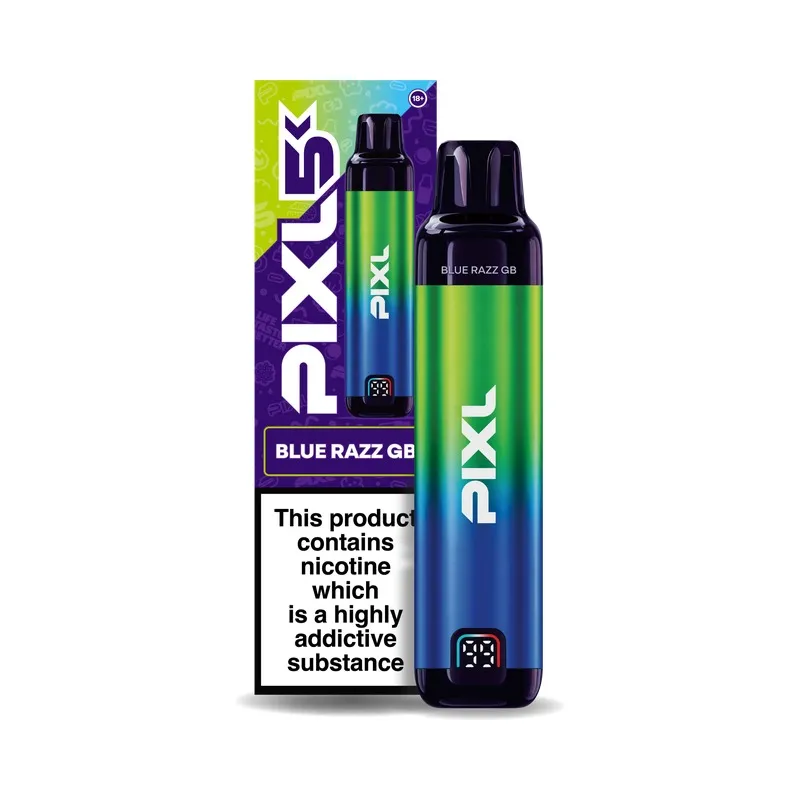 blue razz gb Pixl 5K puffs prefilled pod kit