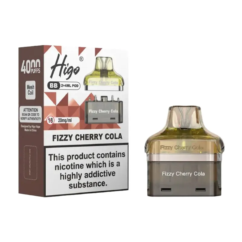 refill-pods-for-higo-bb-4000-Fizzy Cherry Cola Higo BB 4000 Fizzy Cherry Cola Refill Pods