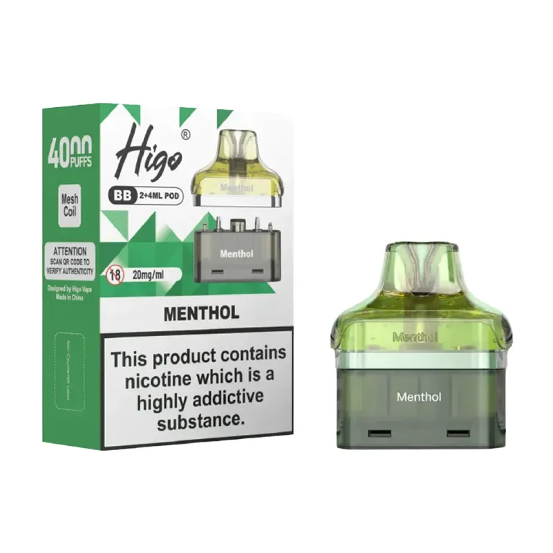 refill-pods-for-higo-bb-4000-Menthol Higo BB 4000 Menthol Refill Pods