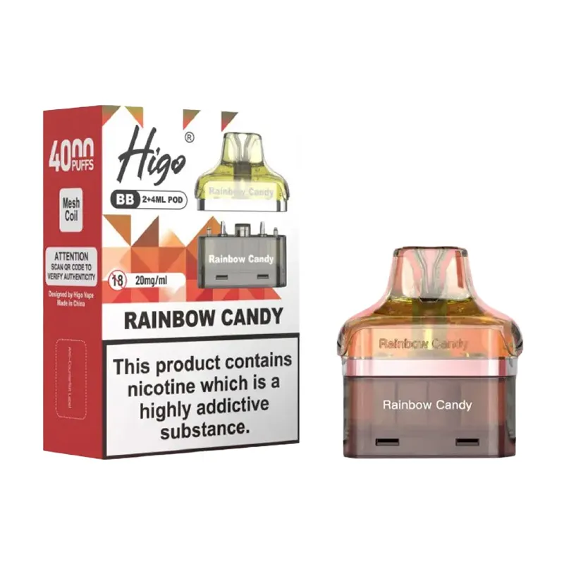 refill-pods-for-higo-bb-4000-Rainbow Candy Higo BB 4000 Rainbow Candy Refill Pods