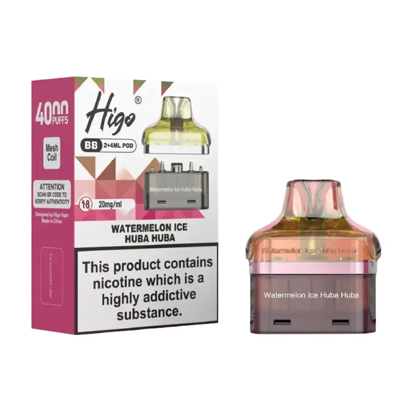 refill-pods-for-higo-bb-4000-Watermelon Ice Huba Huba Higo BB 4000 Watermelon Ice Huba Huba Refill Pods