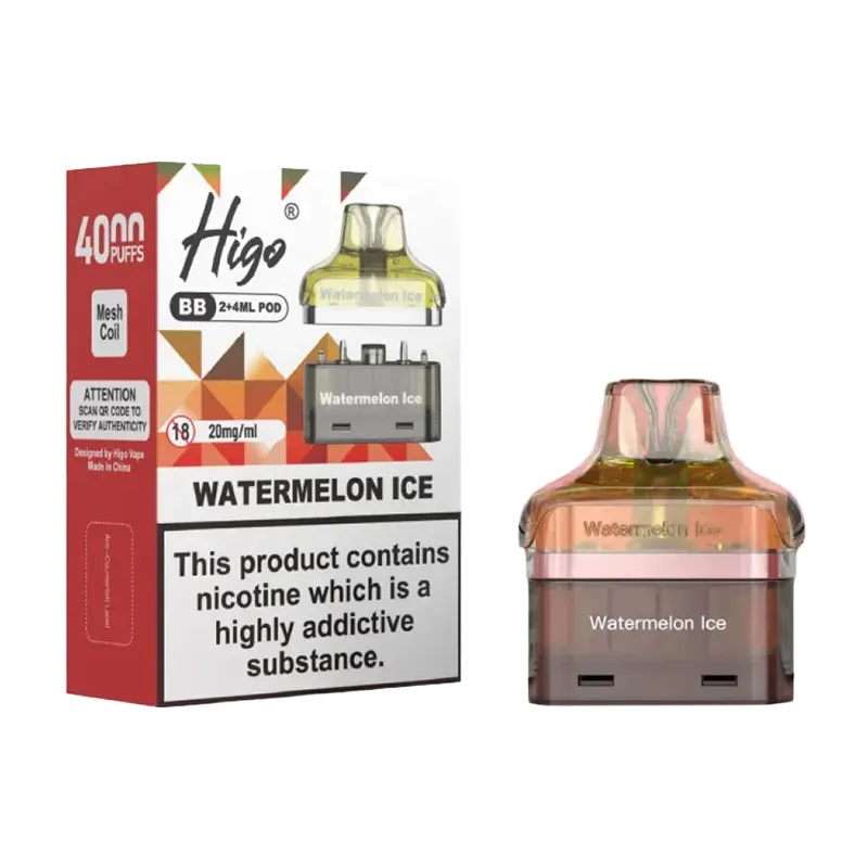 refill-pods-for-higo-bb-4000-Watermelon Ice Higo BB 4000 Watermelon Ice Refill Pods