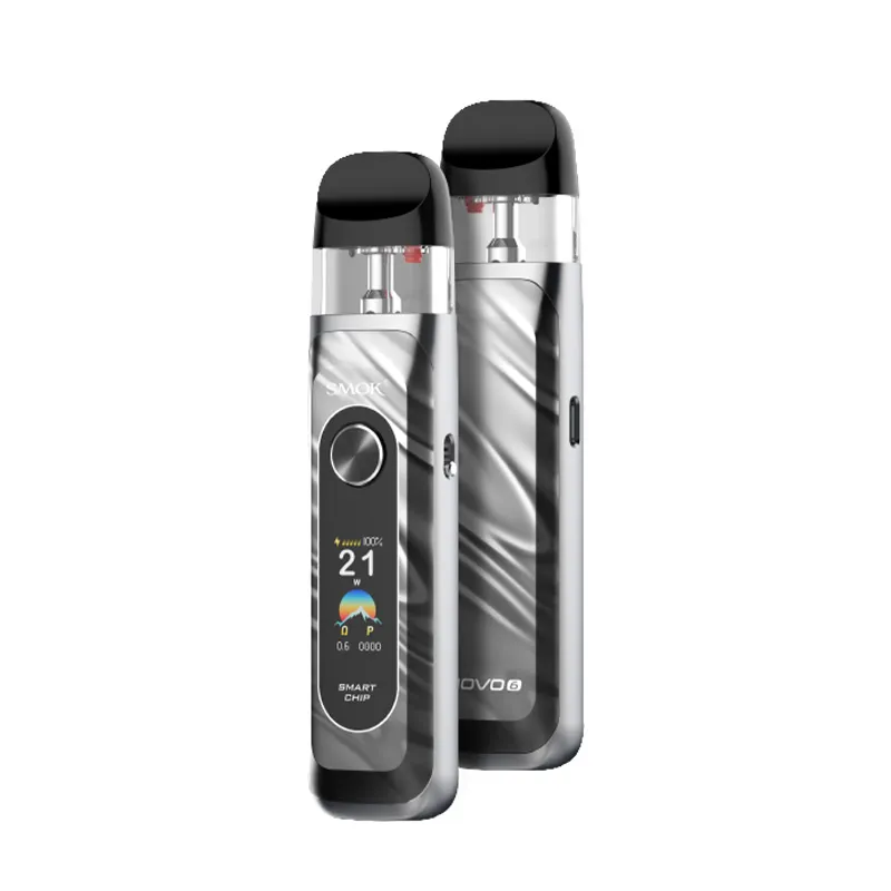 silver Smok Novo 6 Silver Pod Vape Kit